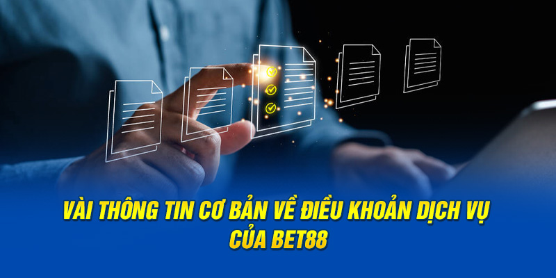 Vài thông tin cơ bản về điều khoản dịch vụ của BET88